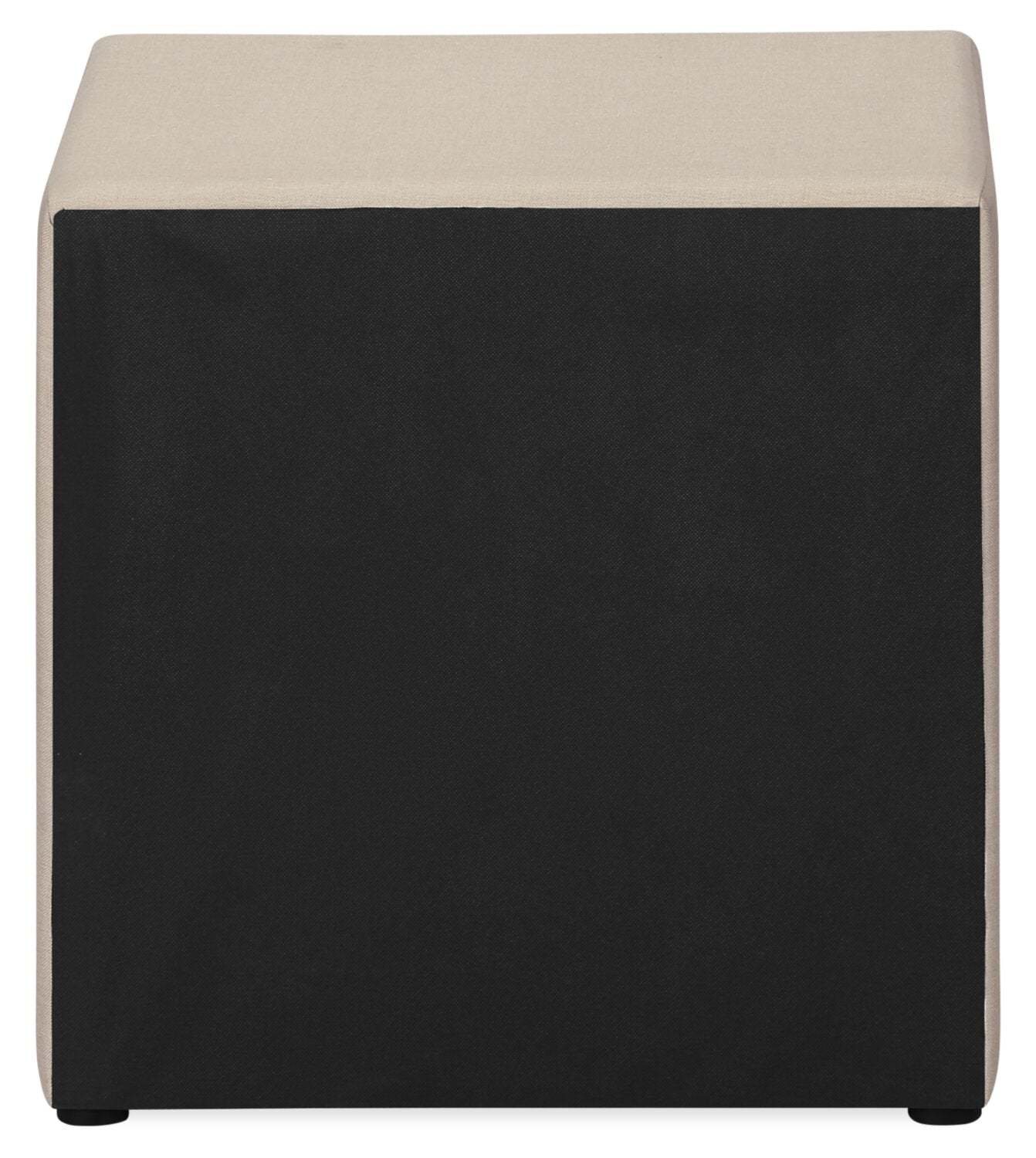 Table de nuit rembourrée à 2 tiroirs Zara, 20,5 L x 20,75 H - Beige | Table de nuit rembourrée Zara de 20,5 po (l) x 20,75 po (H) à 2 tiroirs - beige