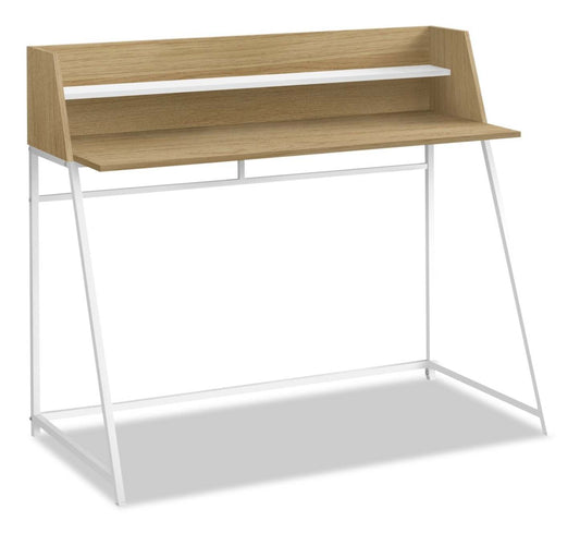 Bureau Lawson 47.25 avec petite niche - Naturel|Bureau Lawson de 47,25 po avec petite crédence - naturel