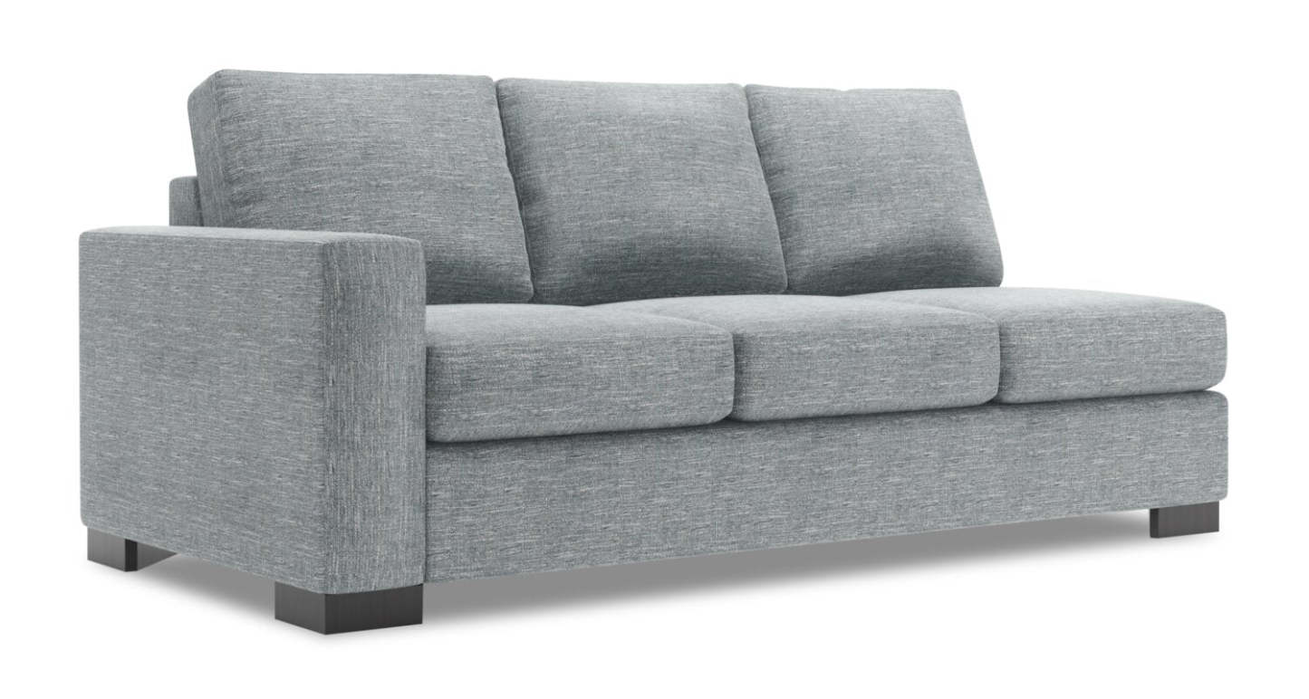Sofa Lab Track LAF Sofa - Luna Pewter | Sofa de gauche Track de la collection Sofa Lab - Luna Pewter | TR132291