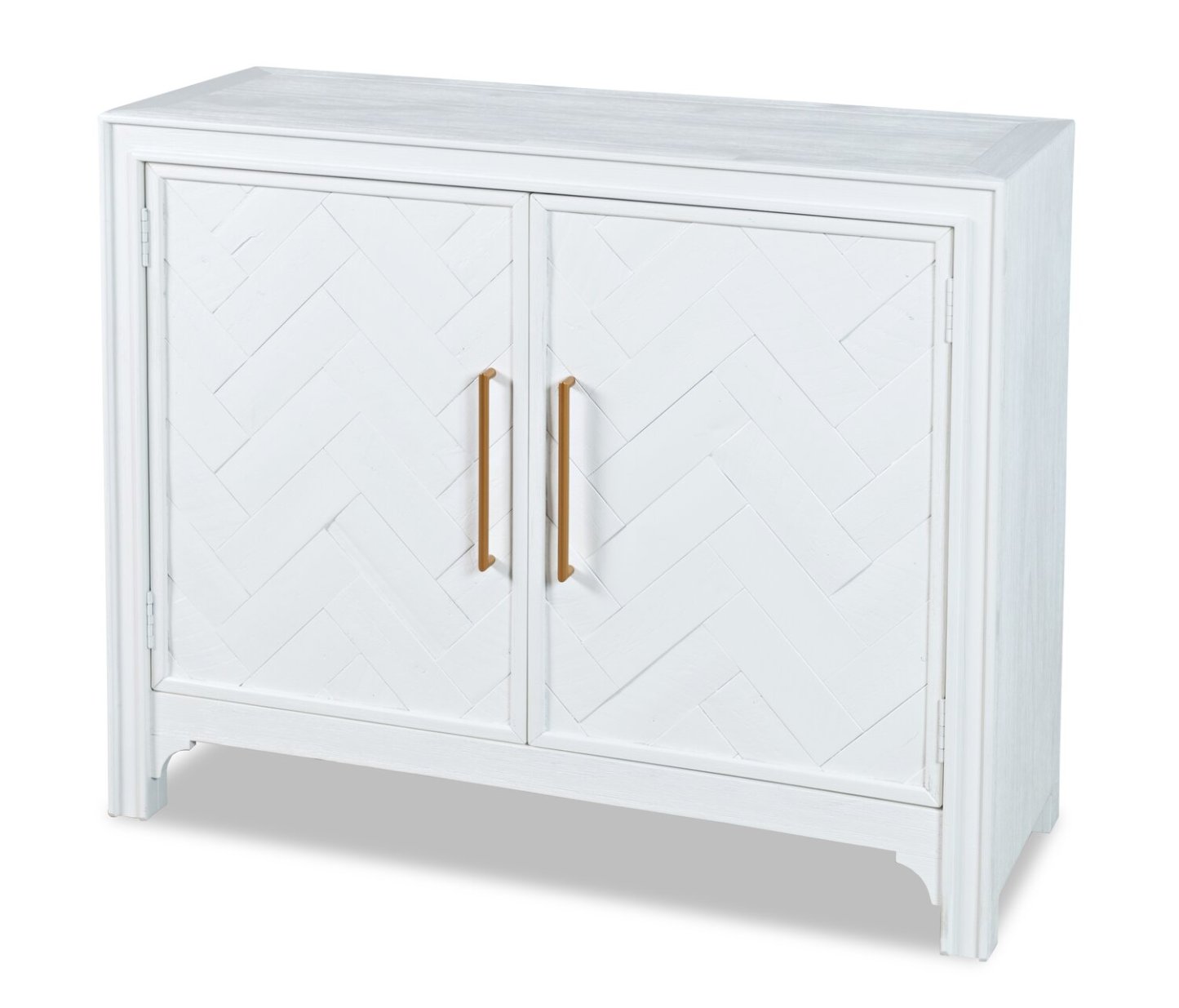 Armoire d'appoint en bois massif Keena 40 - Blanc|Armoire décorative Keena de 40 po en bois massif - blanche