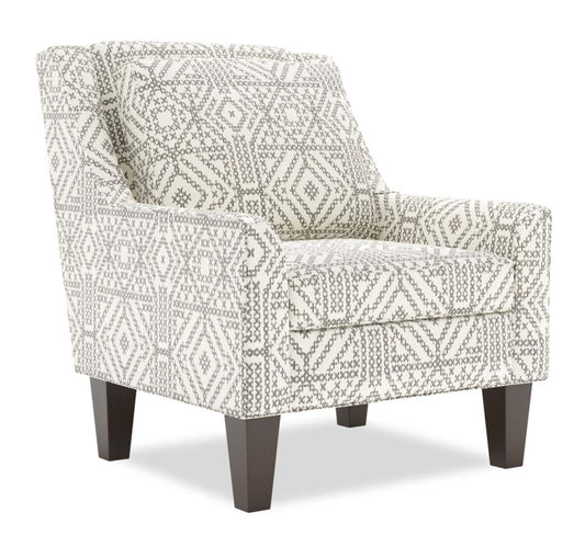 Fauteuil d’appoint club Sofa Lab personnalisable en tissu 29 po avec pattes en bois - Greystone multicolore | Made in Canada Sofa Lab Customizable Club 29 Fabric Accent Chair with Wood Legs - Greystone Multicolour | CLUB1155