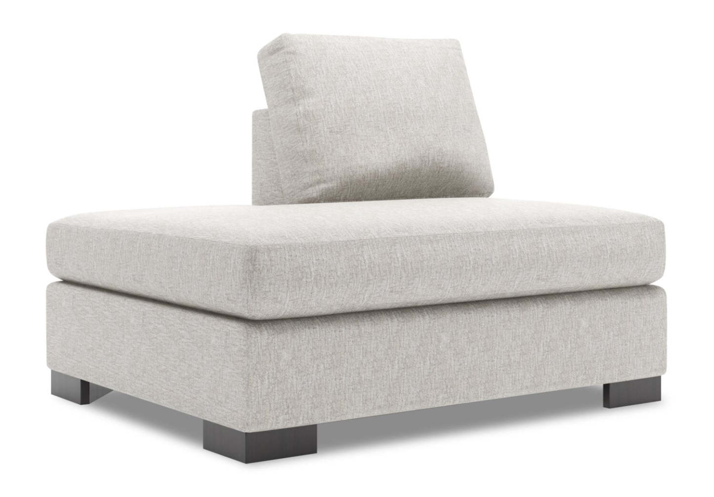 Sofa Lab Track LAF Chaise Return - Argent de luxe | Rallonge pour fauteuil long de gauche Track de la collection Sofa Lab - Argent de luxe | TR272793