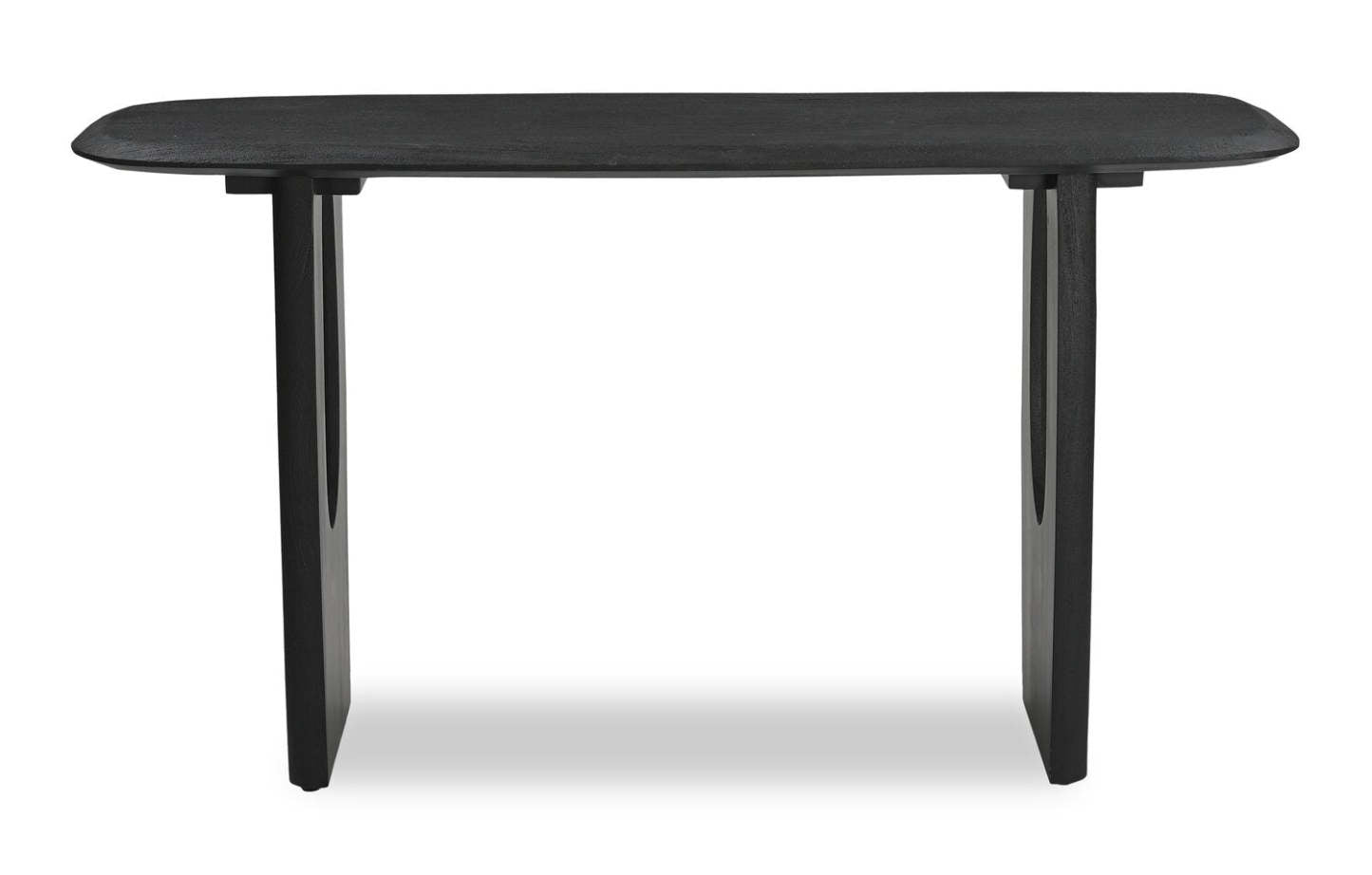 Abbot 55” Modern Solid Wood Sofa Table - Black | Table de salon moderne Abbot de 55 po en bois massif - noire
