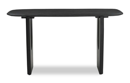 Abbot 55” Modern Solid Wood Sofa Table - Black | Table de salon moderne Abbot de 55 po en bois massif - noire