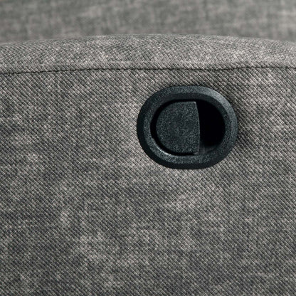 Jeffry 30.3 Fauteuil inclinable pivotant et coulissant en tissu velours - Gris | Fauteuil pivotant, coulissant et inclinable Jeffry de 30,3 po en tissu de velours - gris