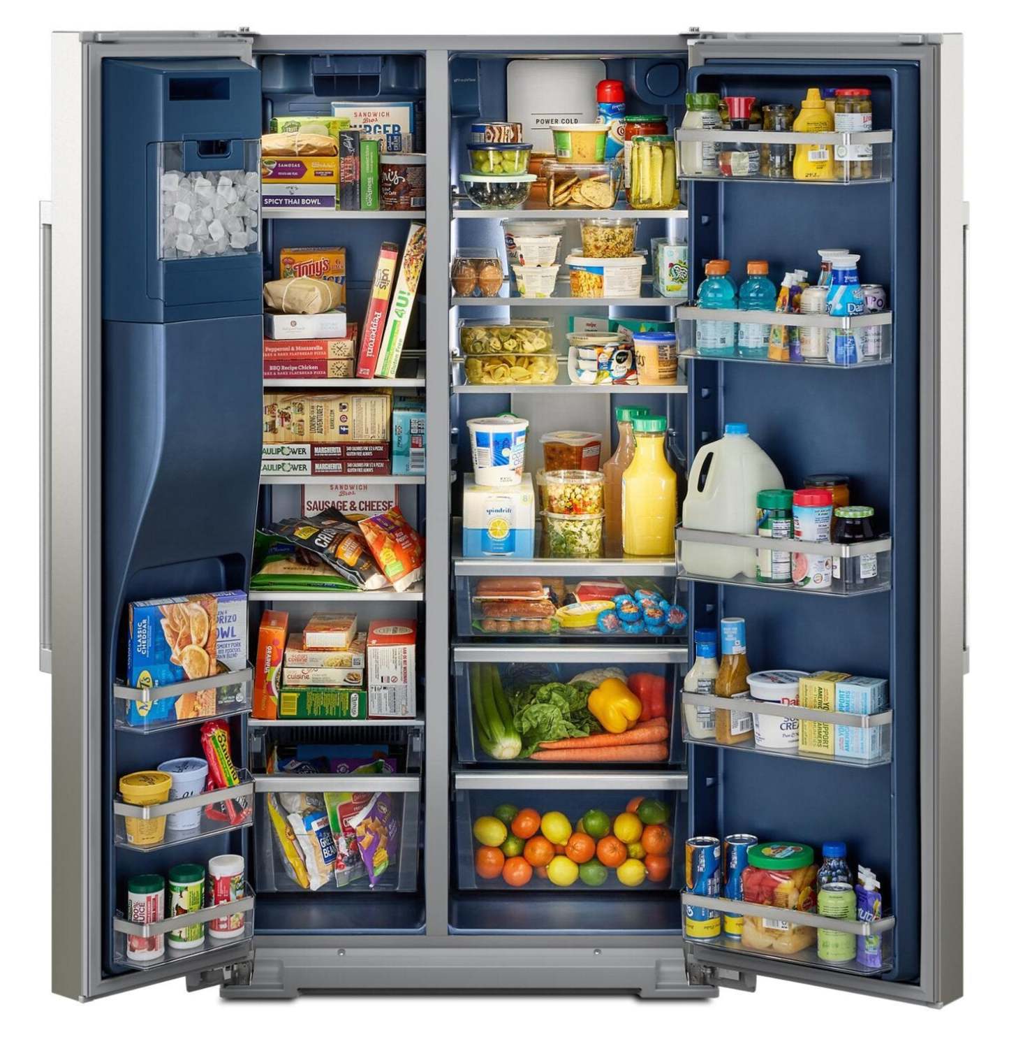 Réfrigérateur Maytag de 36 po et de 28,7 pi³ à compartiments juxtaposés - acier inoxydable résistant aux traces de doigts - MRSF6636RZ | Maytag 36 28,7 Cu. Fort. Réfrigérateur côte à côte - Acier inoxydable résistant aux empreintes digitales - MRSF6636RZ