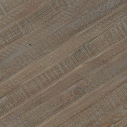 Table de bout ronde traditionnelle Tinley Park de 22 po avec tablette - pin gris-brun avec base à volutes