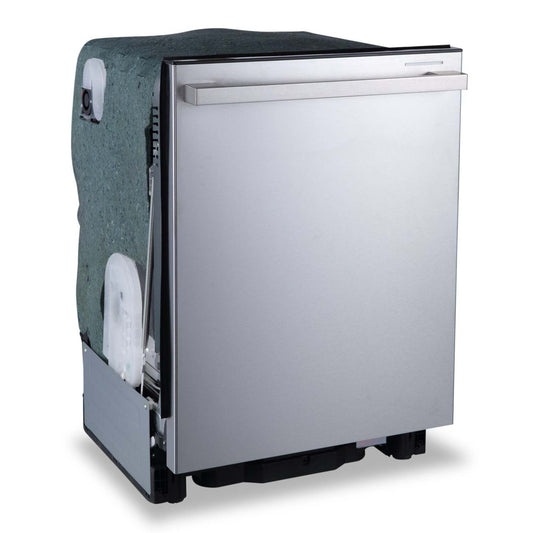 Lave-vaisselle encastré Hisense de 24 po et de 48 dBA avec commandes sur le dessus - acier inoxydable - HDW63314SS