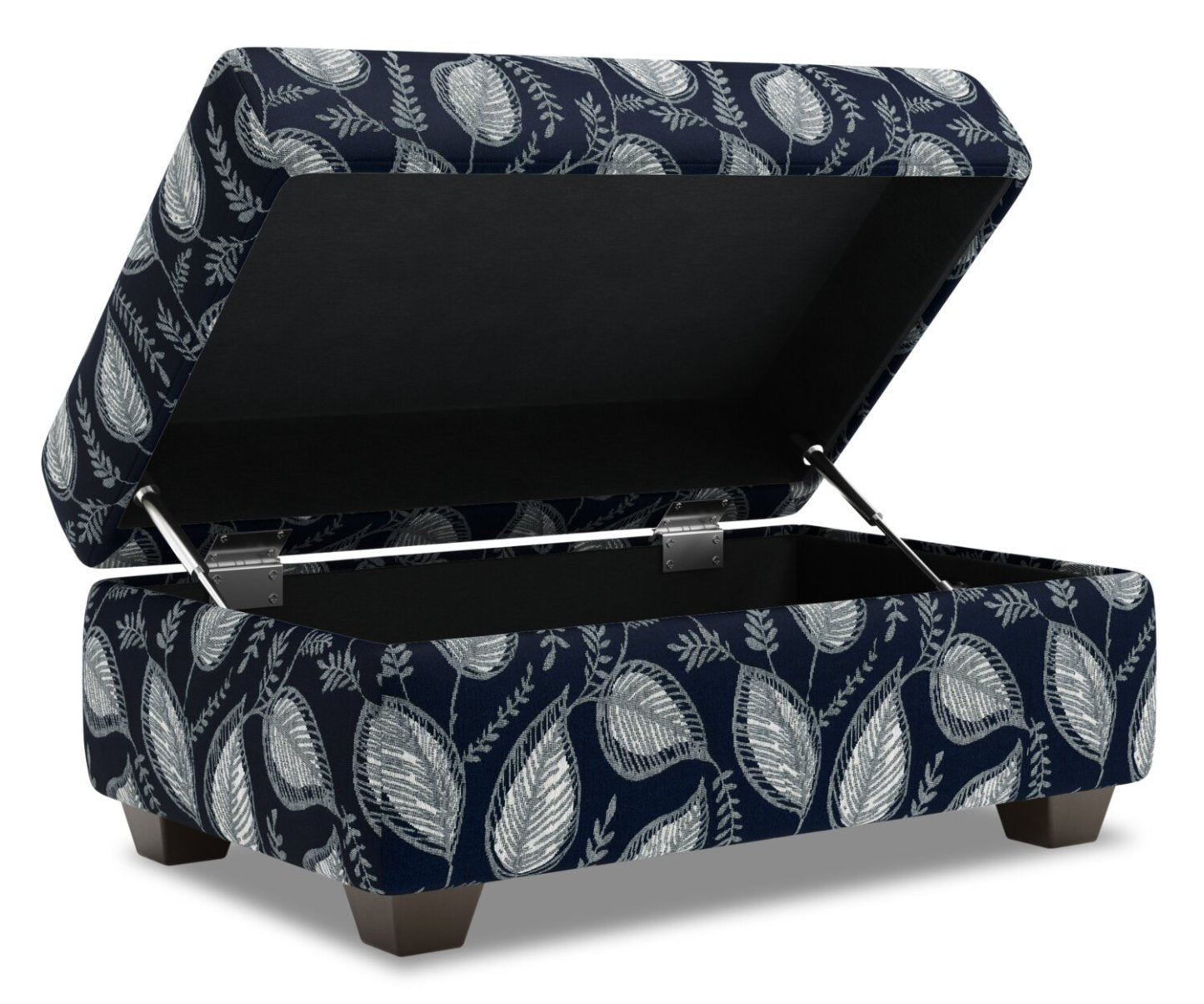 Fabriqué au Canada Pouf de rangement personnalisable The Trunk 39 en tissu - Midnight multicolore | Pouf de rangement The Trunk de Sofa Lab de 39 po fabriqué au Canada en tissu - Midnight multicolore | TRUN1147