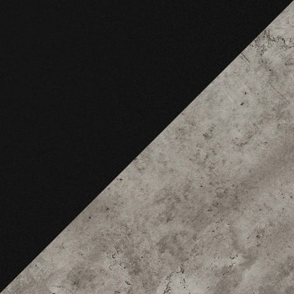 Bureau réversible Teagan 60 à 3 tiroirs - aspect béton gris|Bureau réversible Teagan de 60 po à 3 tiroirs - apparence béton gris