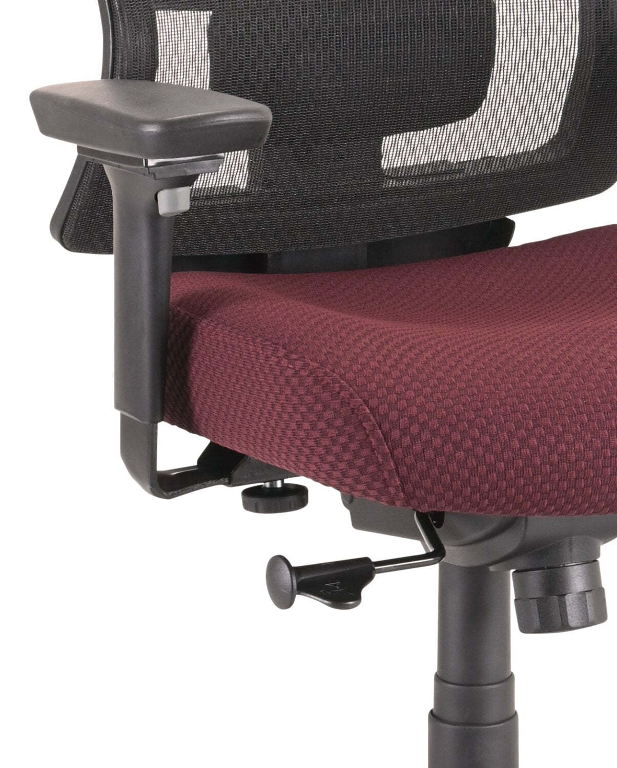 Tempur-Pedic Remy 26,8” Office Chair - Burgundy with Mesh Back | Chaise de bureau Remy de Tempur-Pedic de 26,8 po - bourgogne avec dossier en maille