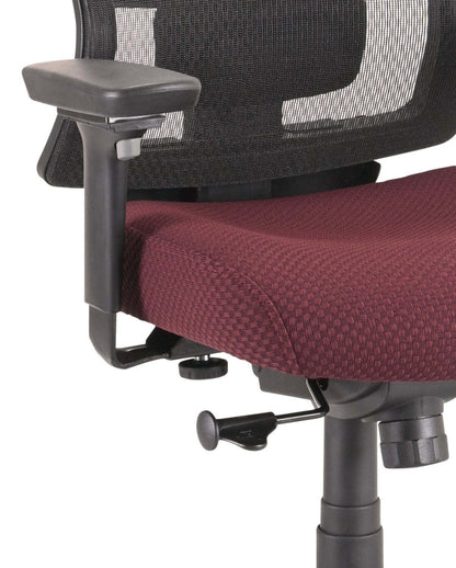 Tempur-Pedic Remy 26,8” Office Chair - Burgundy with Mesh Back | Chaise de bureau Remy de Tempur-Pedic de 26,8 po - bourgogne avec dossier en maille