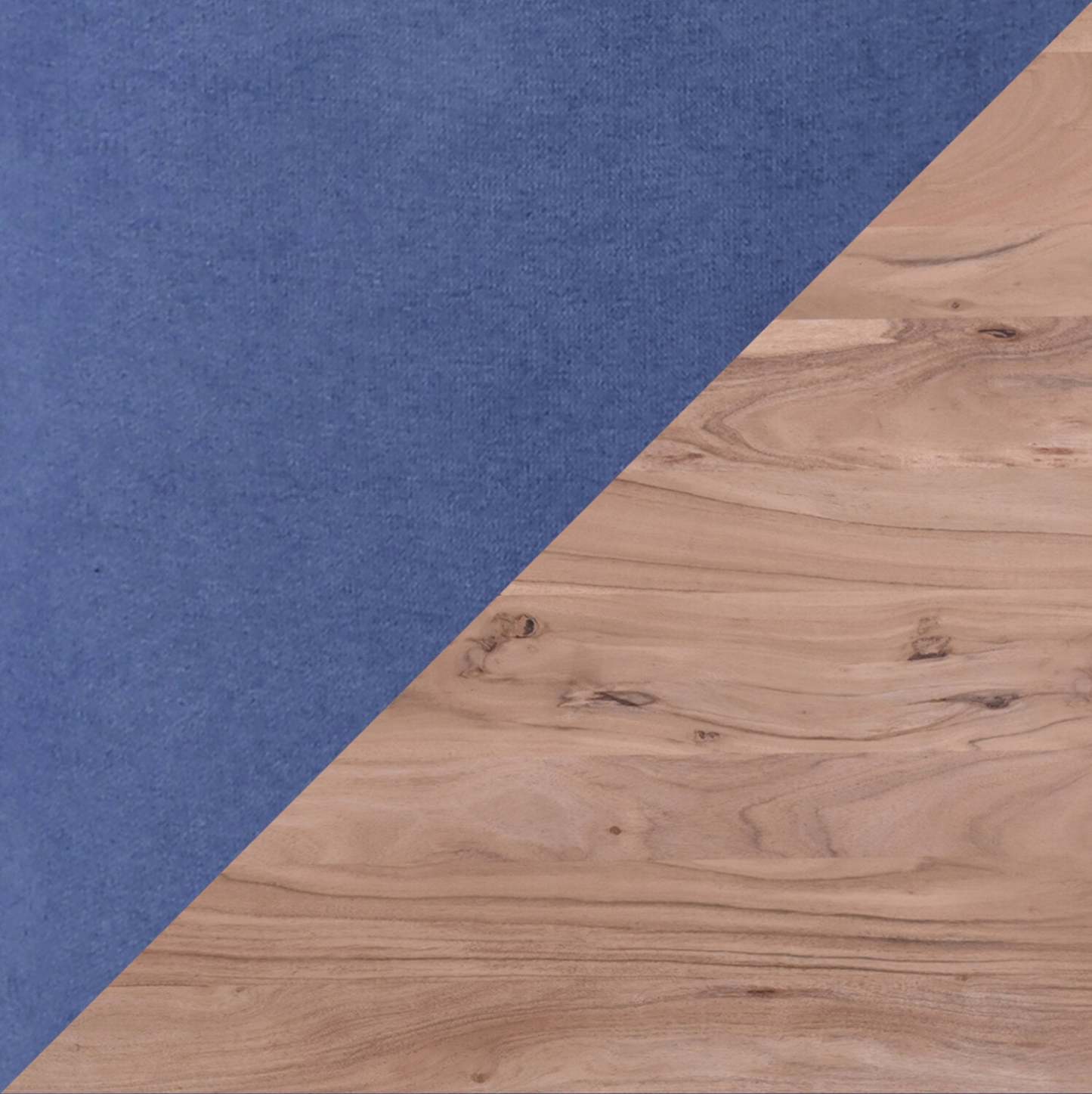 Miya 5pc Dining Set with Table & 4 Chairs, Acacia Wood, Metal, 36W Round - Navy Blue | Ensemble de salle à manger Miya 5 pièces en acacia et métal avec table ronde de 36 po (L) et 4 chaises - bleu marine