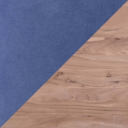 Miya 5pc Dining Set with Table & 4 Chairs, Acacia Wood, Metal, 36W Round - Navy Blue | Ensemble de salle à manger Miya 5 pièces en acacia et métal avec table ronde de 36 po (L) et 4 chaises - bleu marine