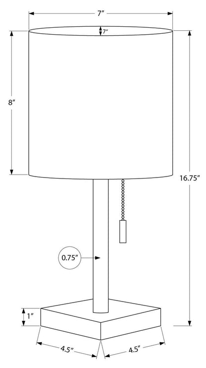 17 Ensemble 2 lampes de table de 17 po en métal noir avec recharge USB