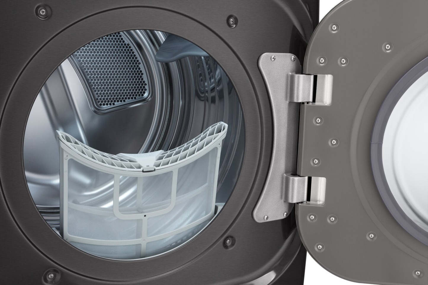 LG 9 pi³ Sécheuse électrique intelligente avec vapeur - acier noir - superposable - DLEX8900B | LG 9 Cu. Fort. Sécheuse électrique intelligente à vapeur - Acier noir - Empilable - DLEX8900B