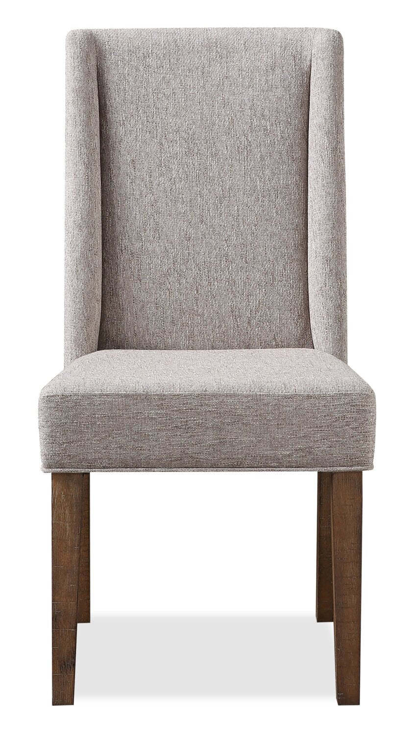 Chaise de salle à manger en cèdre avec tissu en polyester, bois de pin - Beige | Chaise de salle à manger Cèdre en tissu de polyester et en pin - beige