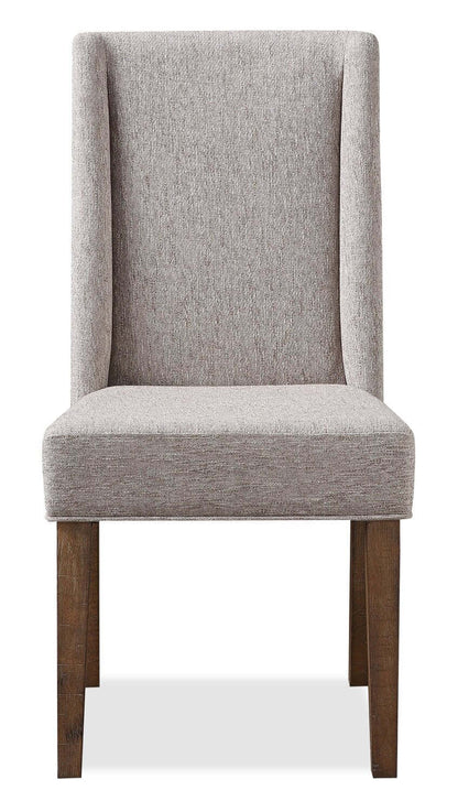 Chaise de salle à manger en cèdre avec tissu en polyester, bois de pin - Beige | Chaise de salle à manger Cèdre en tissu de polyester et en pin - beige
