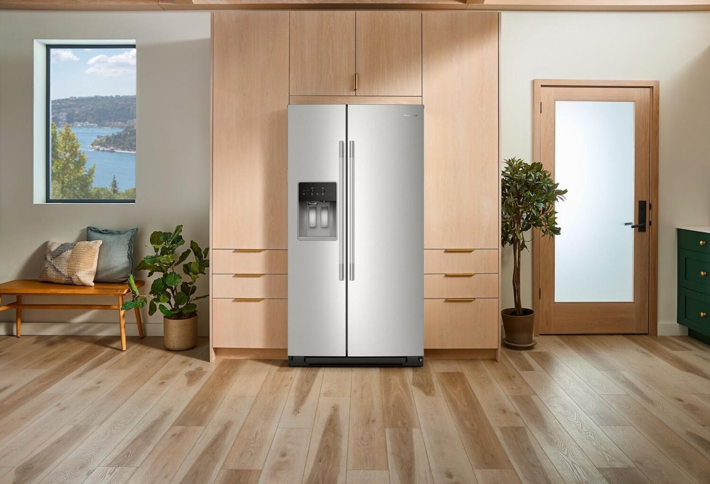 Réfrigérateur KitchenAid de 21 pi3 et de 36 po de profondeur comptoir - acier inoxydable résistant aux traces de doigts - KRSC536RPS