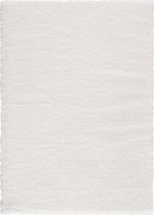 Tapis Harlow à poils longs blancs | Tapis à poils long Harlow blanche | HARLWH06