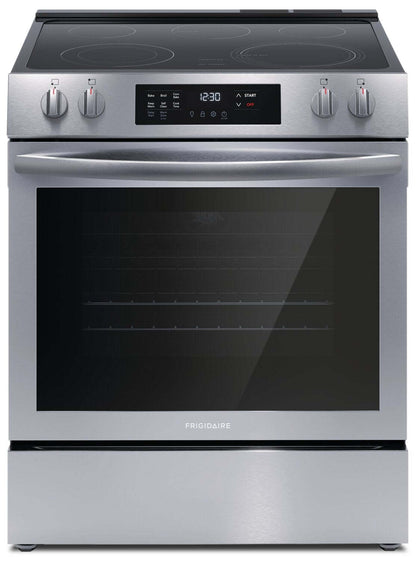 Cuisinière électrique Frigidaire de 5,3 pi³ avec élément EvenTemp™ et cuisson par convection - acier inoxydable -… | Frigidaire 5,3 Cu. Fort. Cuisinière électrique avec élément EvenTemp™ et cuisson par convection - Acier…