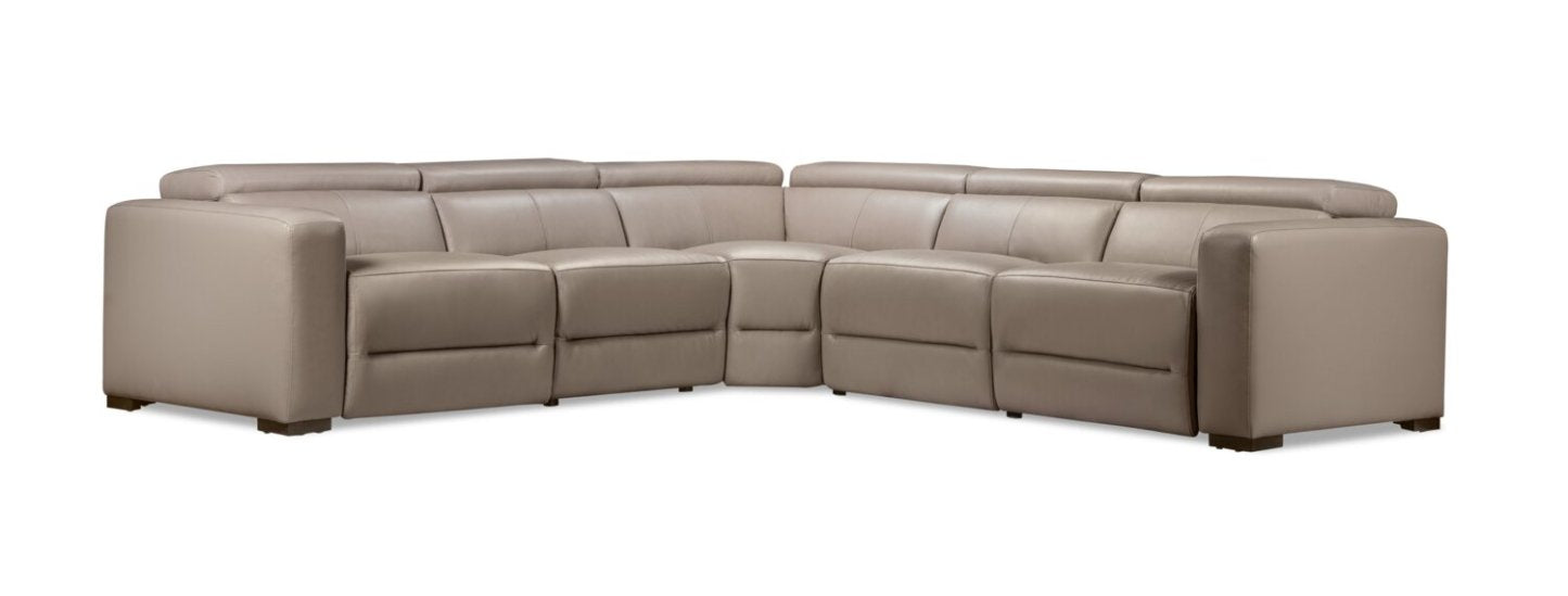 Modella 5-Piece Power Reclining Sectional - Taupe | Canapé sectionnel à inclinaison électrique Modella 5 pièces - taupe | MODEWHS5