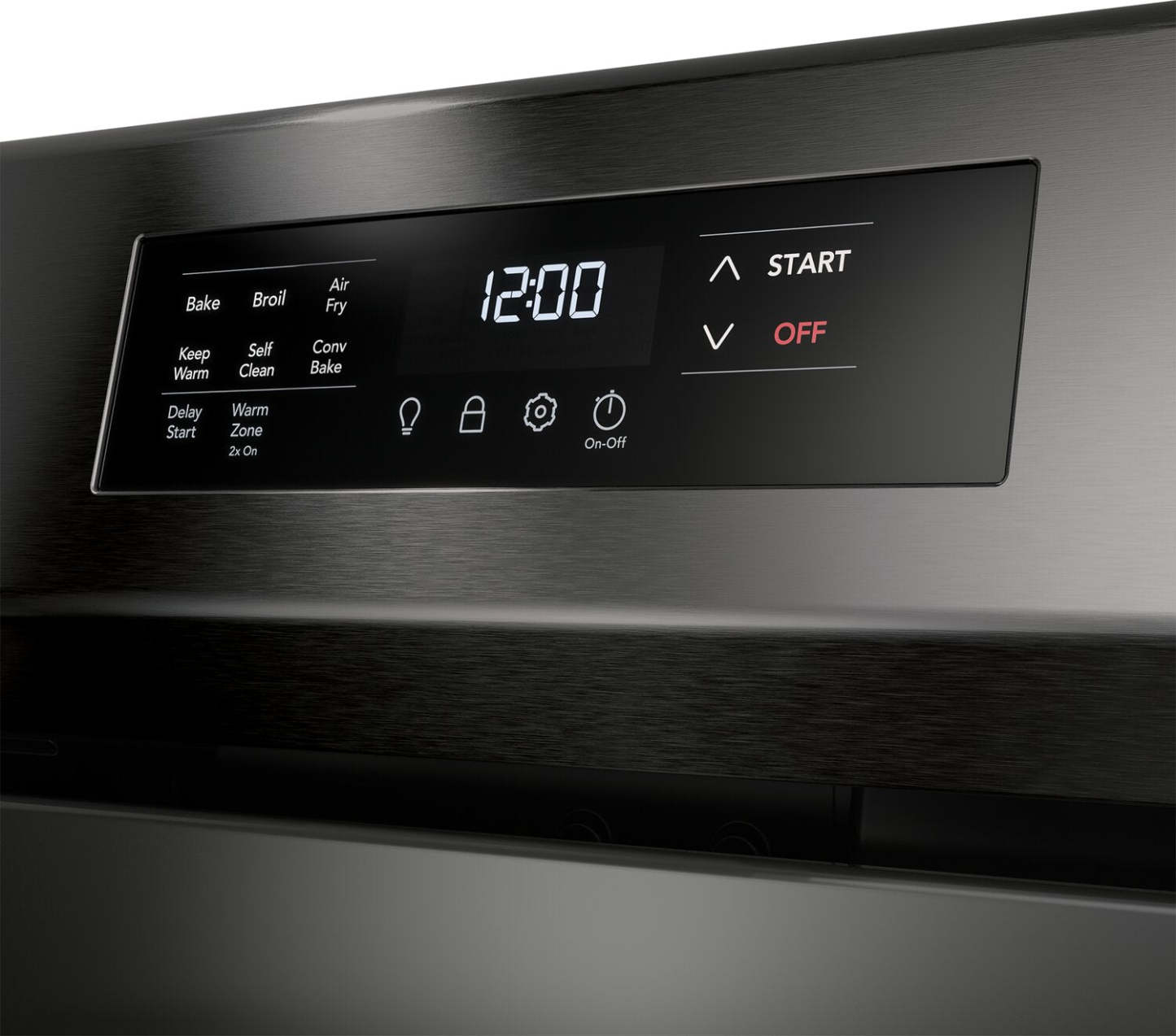 Cuisinière électrique Frigidaire de 5,3 pi³ avec friture à air et cuisson par convection - acier inoxydable noir - FCR…