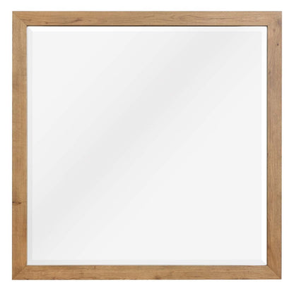 Miroir de commode de chambre à coucher Henri - brun