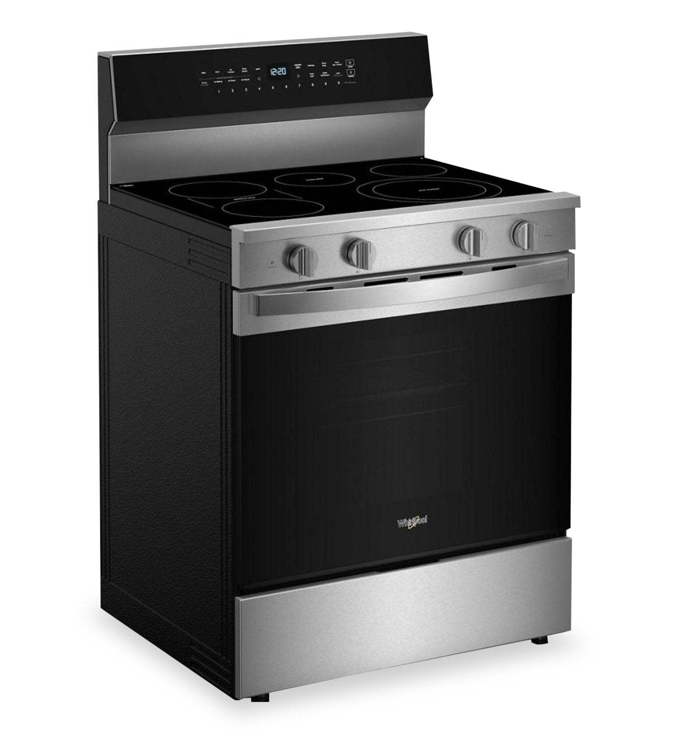 Cuisinière électrique Whirlpool de 30 po et de 5,3 pi3 avec friture à air sans préchauffage - acier inoxydable - YWFES7030SZ | Whirlpool 30 5.3 Cu. Ft. Electric Range with No Preheat Air Fry - Stainless Steel - YWFES7030SZ