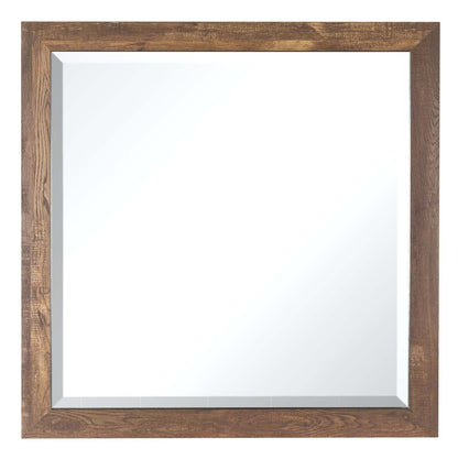 Miroir de commode de chambre à coucher Silas - brun rustique | Silas Bedroom Dresser Mirror - Rustic Brown