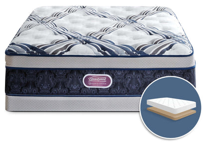 Beautyrest Queen's Choice Buckingham Plush Euro-Top Low-Profile Mattress Set|Ensemble moelleux à Euro-plateau à profil bas Queen's Choice Buckingham de Beautyrest pour grand lit