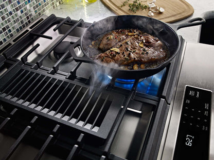 Cuisinière hybride KitchenAid de 6,4 pi³ avec technologie AquaLiftMD et autonettoyage - acier inoxydable - KSDG950ESS