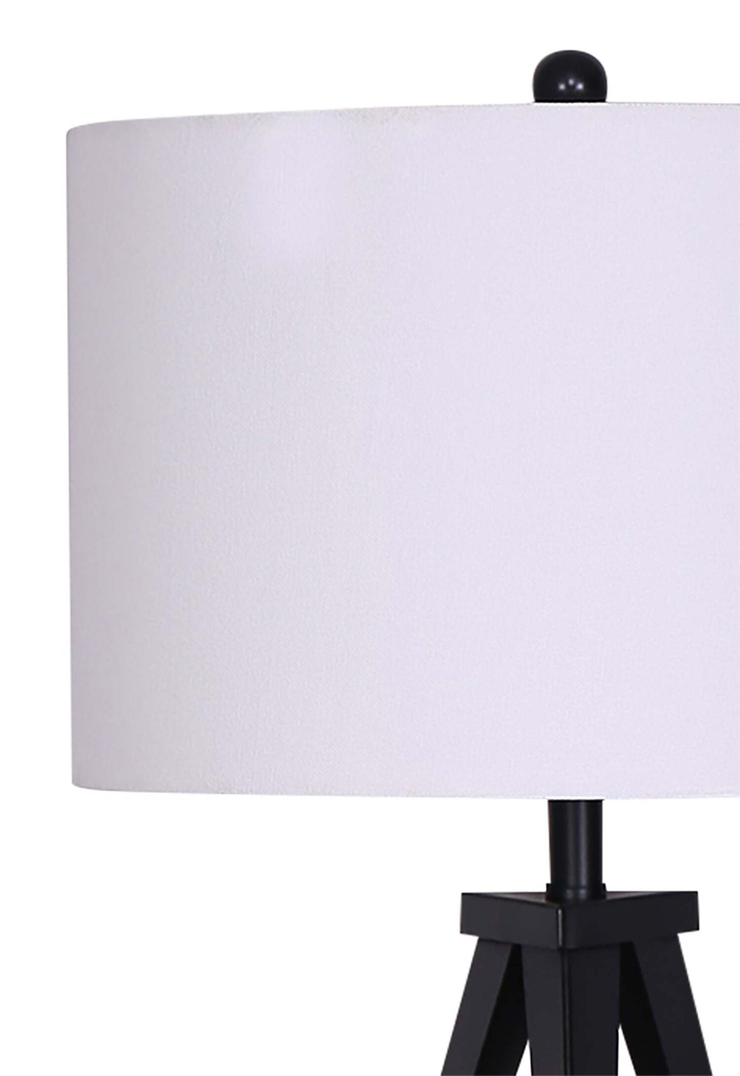 Ensemble 3 pièces Skyler Matte Black, lampadaire et deux lampes de table|Ensemble 3 lampes Skyler noir mat, 2 lampes de table et 1 lampe à pied