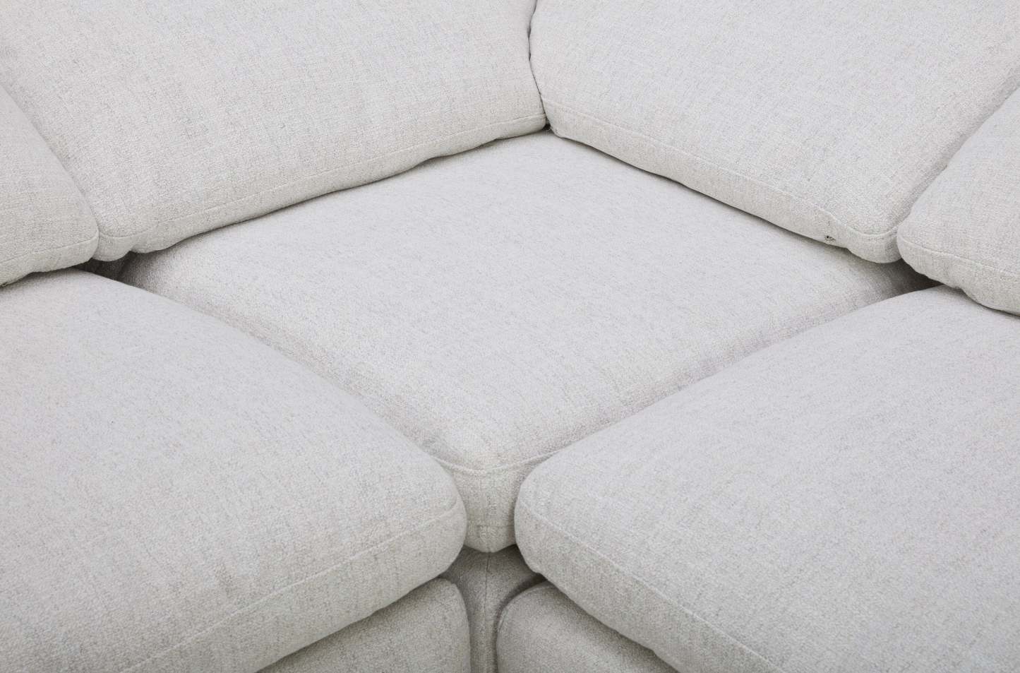 Sky Modular 6-Piece Fabric Power Reclining Sectional with Reclining Armless Chair - Nathan Wheat | Canapé sectionnel modulaire à inclinaison électrique Sky 6 pièces en tissu avec fauteuil sans accoudoirs inclinable - blé Nathan