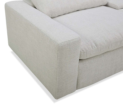 Sky Modular 6-Piece Fabric Power Reclining Sectional with Reclining Armless Chair - Nathan Wheat | Canapé sectionnel modulaire à inclinaison électrique Sky 6 pièces en tissu avec fauteuil sans accoudoirs inclinable - blé Nathan