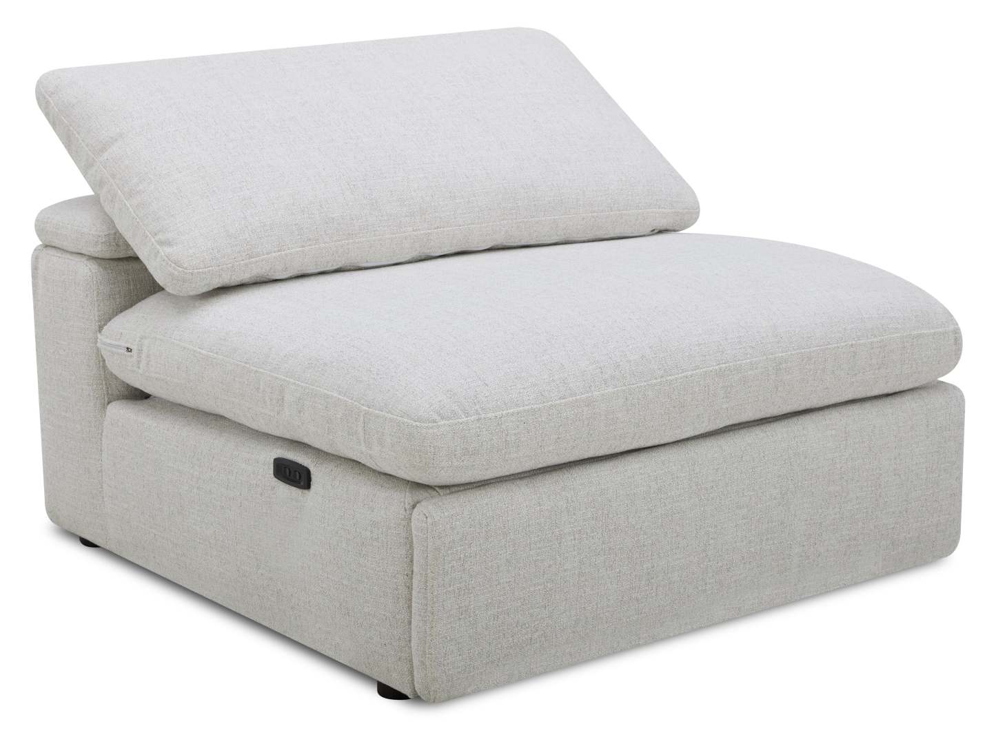 Sky Modular 6-Piece Fabric Power Reclining Sectional with Reclining Armless Chair - Nathan Wheat | Canapé sectionnel modulaire à inclinaison électrique Sky 6 pièces en tissu avec fauteuil sans accoudoirs inclinable - blé Nathan