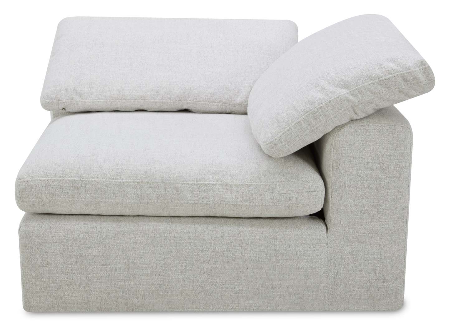 Sky Modular 6-Piece Fabric Power Reclining Sectional with Reclining Armless Chair - Nathan Wheat | Canapé sectionnel modulaire à inclinaison électrique Sky 6 pièces en tissu avec fauteuil sans accoudoirs inclinable - blé Nathan