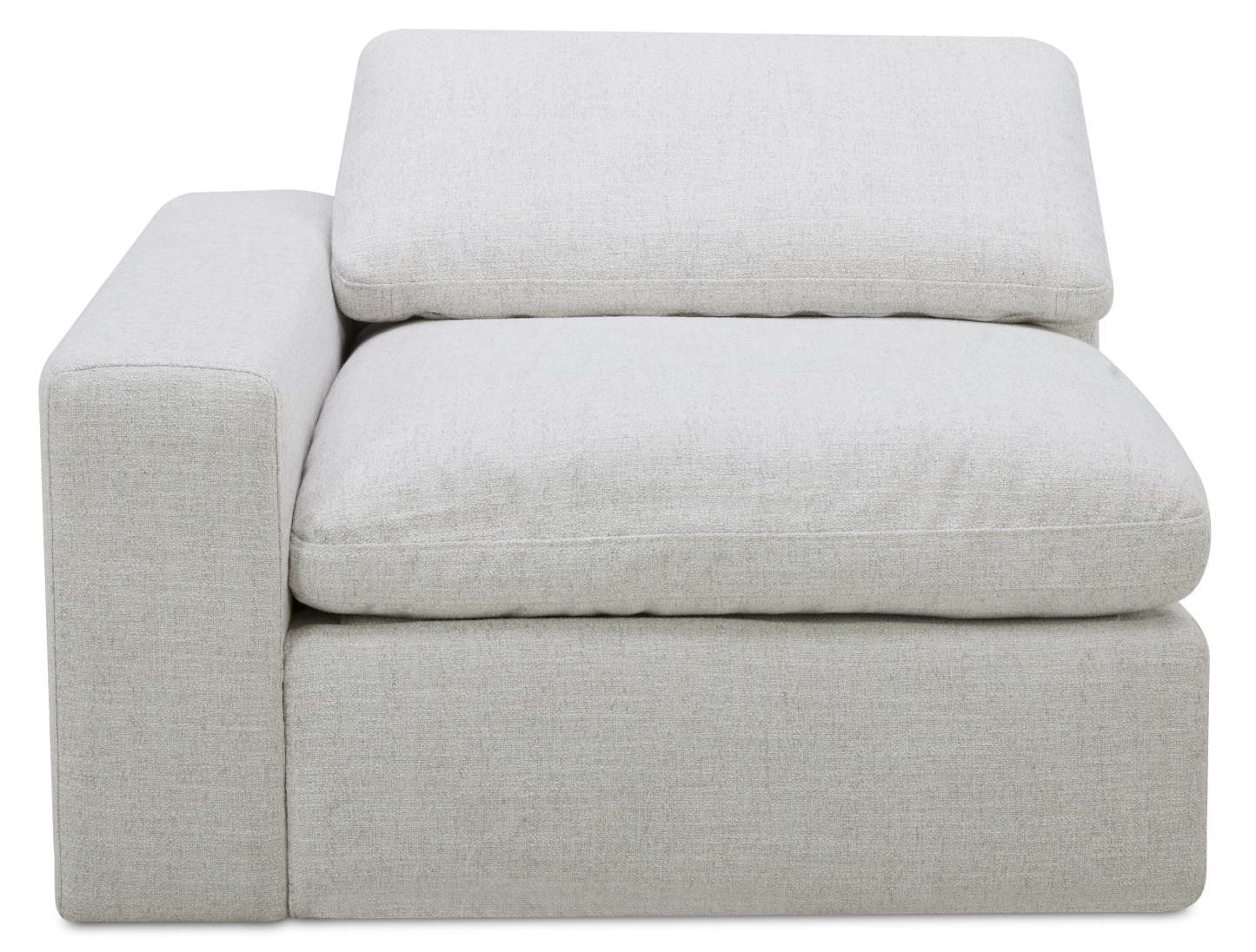 Sky Modular 6-Piece Fabric Power Reclining Sectional with Reclining Armless Chair - Nathan Wheat | Canapé sectionnel modulaire à inclinaison électrique Sky 6 pièces en tissu avec fauteuil sans accoudoirs inclinable - blé Nathan