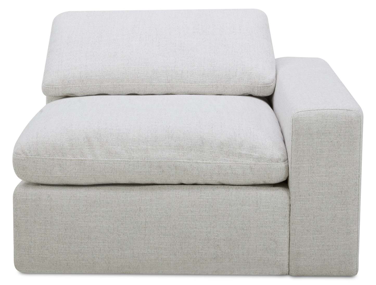 Sky Modular 6-Piece Fabric Power Reclining Sectional with Reclining Armless Chair - Nathan Wheat | Canapé sectionnel modulaire à inclinaison électrique Sky 6 pièces en tissu avec fauteuil sans accoudoirs inclinable - blé Nathan