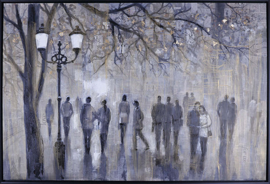 Promenade urbaine - 56,5 x 38,5|Balade urbaine - 56,5 po x 38,5 po|N2511ART