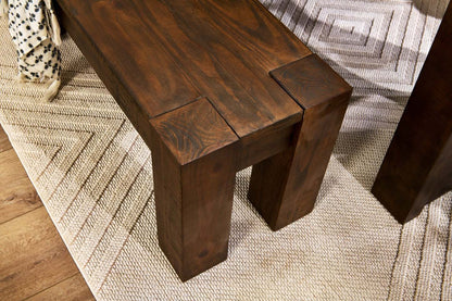 Kort &amp; Co. Banc de salle à manger Sol, 44 W - Marron | Banc de salle à manger Sol de Kort &amp; Co. de 44 po (L) - brun