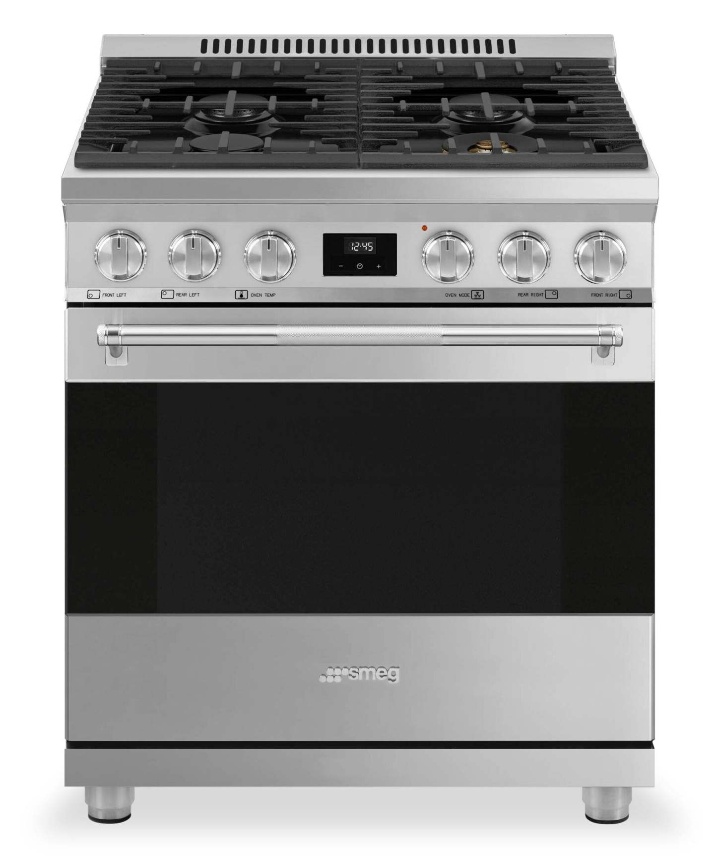 Smeg 4,6 pi3 Cuisinière professionnelle à gaz - SPR30UGMX|Cuisinière professionnelle à gaz Smeg de 4,6 pi3 - SPR30UGMX