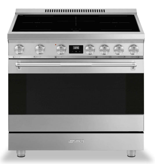 Smeg 4,6 pi3 Cuisinière professionnelle à induction - SPR36UIMX