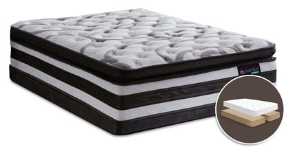 Serta iComfort® Manolo Medium Super Pillow-Top Split Queen Mattress Set|Ensemble semi-ferme à plateau-coussin épais divisé Manolo iComfort de Serta pour grand lit