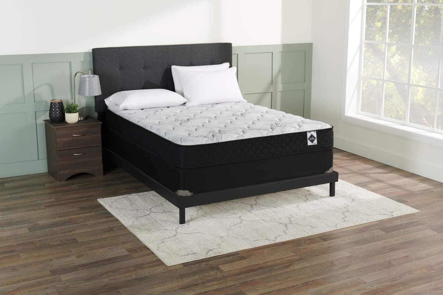 Sommier tapissier Springwall à profil bas pour grand lit | Sommier à profil bas Springwall pour grand lit | SPW23LQB