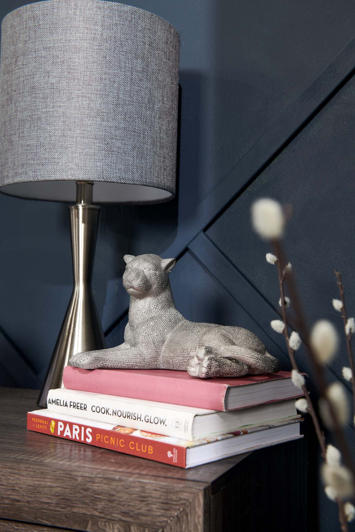 Lampe de table 23 Nickel Brossé|Lampe de table de 23 po nickel brossé