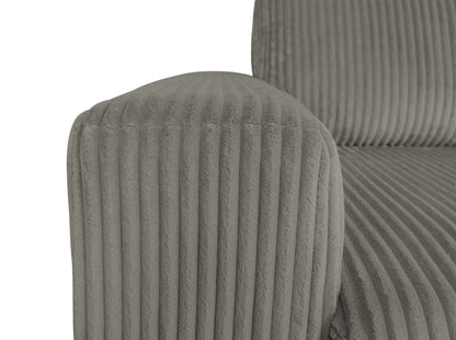 Canapé-lit pleine grandeur Stratus 108 en tissu fausse fourrure avec coulissement électrique - Gris brouillard | Canapé lit double Stratus de 108 po en tissu de fausse fourrure avec coulissement électrique - gris brouillard