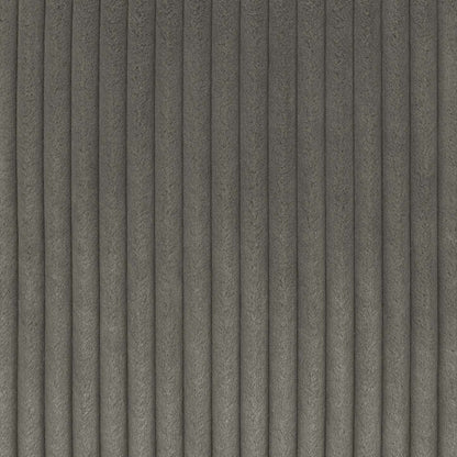 Fauteuil Stratus de 59 po en tissu de fausse fourrure avec fauteuil long à coulissement électrique - gris brouillard