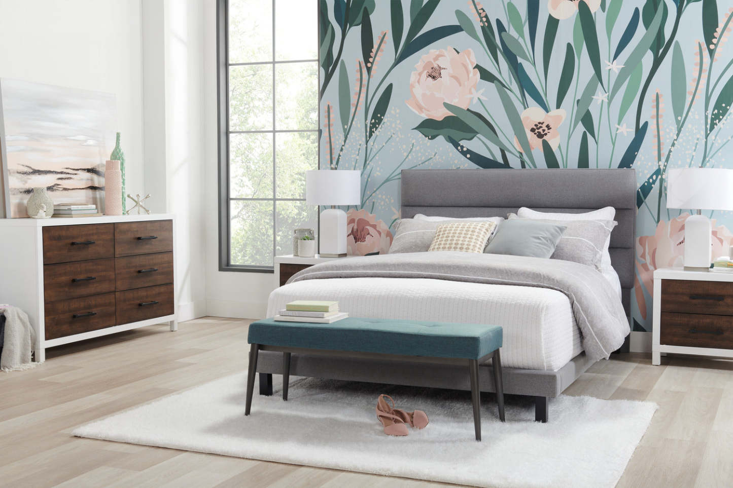 Stripes 3-Piece King Comforter Set - Grey| Ensemble d'édredon Stripes 3 pièces pour très grand lit - gris | STRPE3KG