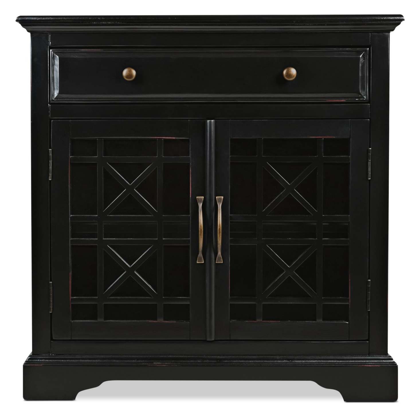 Marseille 32 Accent Cabinet with Drawer - Black|Armoire décorative Marseille de 32 po avec tiroir - noire